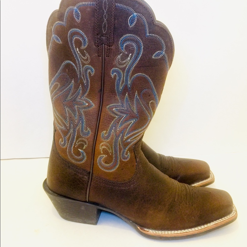 ARIAT  Women Boot 8.5 B Leather Rustic Brown